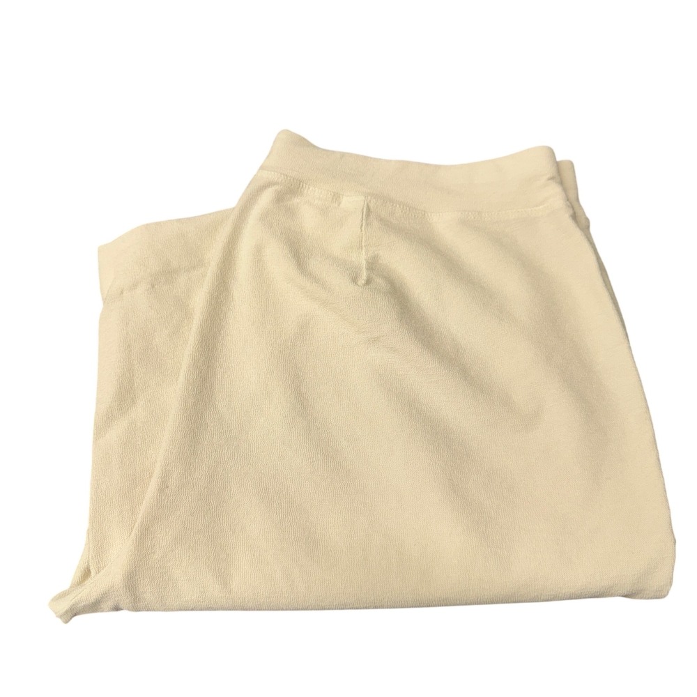 Eileen Fisher Pants Womens Medium (31x26) Washable Crepe Slim Ankle Pant Bone